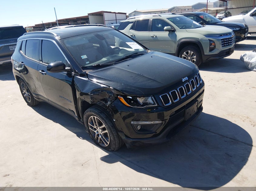 Vin: 3c4njcbb7kt750469, lot: 46809913, jeep compass sun and wheel fwd 2019 img_1