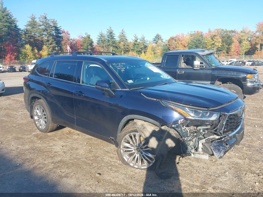 Vin: 5tdebrch3rs614766, lot: 46809916, toyota highlander hybrid platinum 20241