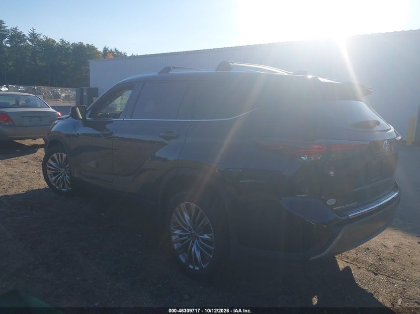 Vin: 5tdebrch3rs614766, lot: 46809916, toyota highlander hybrid platinum 20243