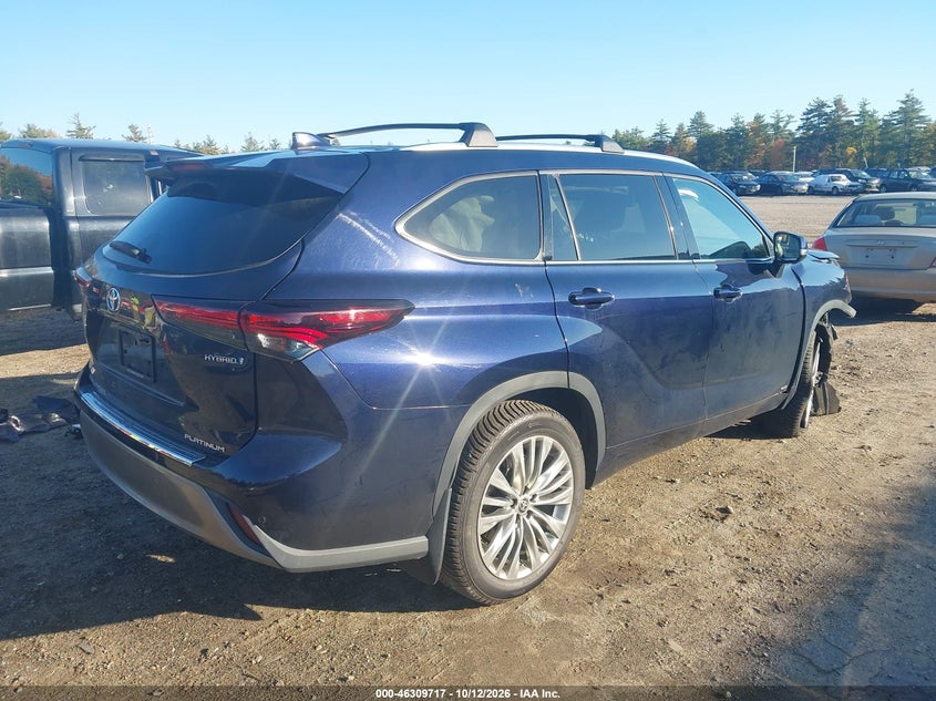 Vin: 5tdebrch3rs614766, lot: 46809916, toyota highlander hybrid platinum 20244