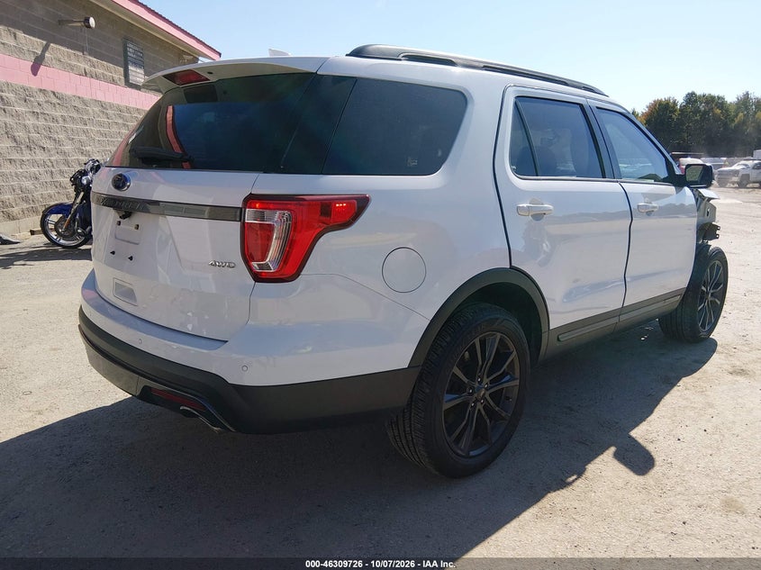 Vin: 1fm5k8d84hgd46744, lot: 46809925, ford explorer xlt 20174