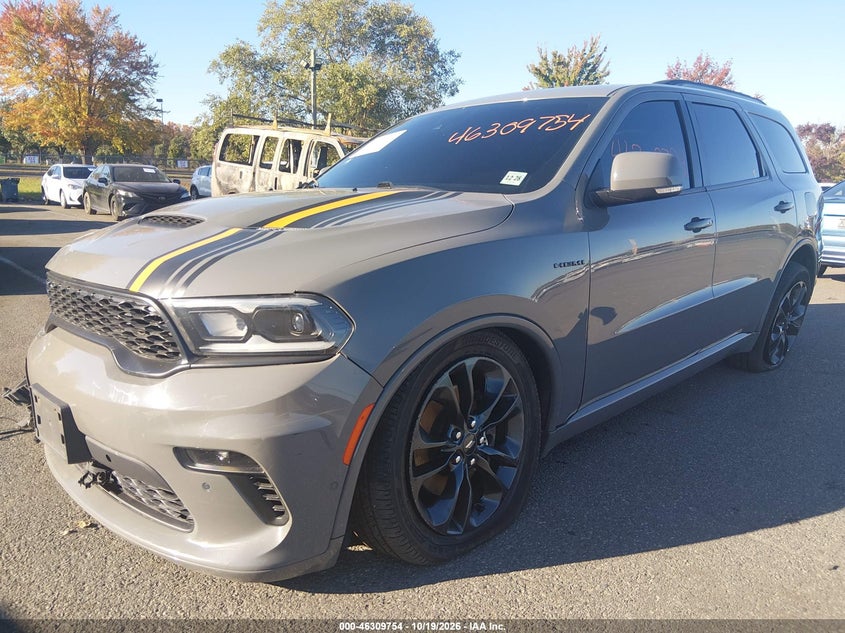 Vin: 1c4sdjctxnc229381, lot: 46809953, dodge durango orange sport awd 20222