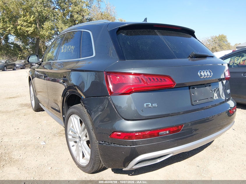 Vin: wa1bnafy3j2189983, lot: 46809998, audi q5 2.0t premium/2.0t tech premium 20183