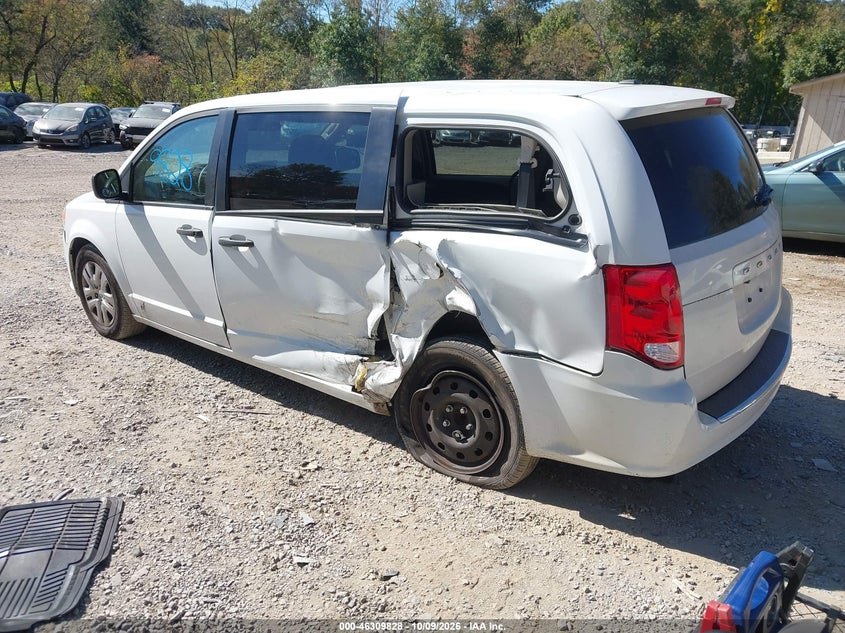 Vin: 2c4rdgbgxkr585774, lot: 46810027, dodge grand caravan se 20193