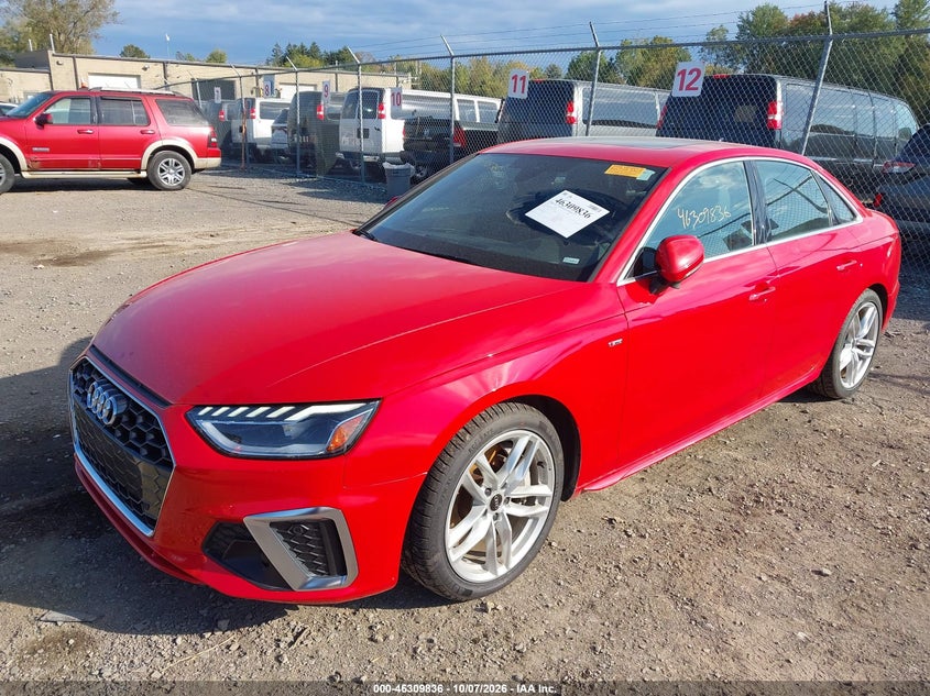 Vin: waueaaf47rn012873, lot: 46810035, audi a4 premium plus 45 tfsi s line quattro s tronic 20242