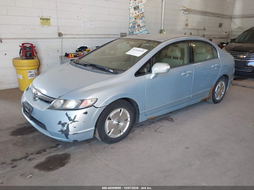 HONDA CIVIC HYBRID 2007 VIN JHMFA36207S020506