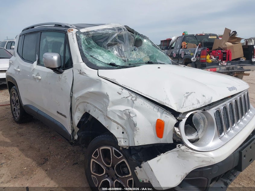 Vin: zaccjbdt2gpc58860, lot: 46810099, jeep renegade limited 2016 img_1