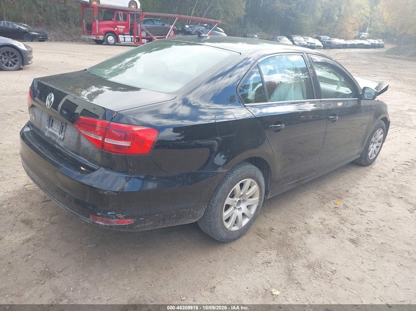Vin: 3vw2k7aj3fm280518, lot: 46810115, volkswagen jetta 2.0l s 20154