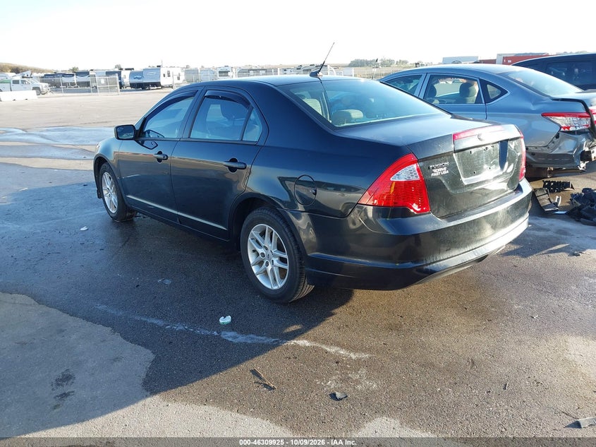 Vin: 3fahp0ga5cr367175, lot: 46810124, ford fusion s 20123