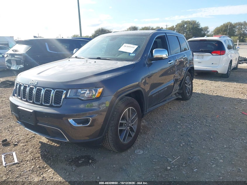 Vin: 1c4rjebg5kc778663, lot: 46810149, jeep grand cherokee limited 4x2 20192