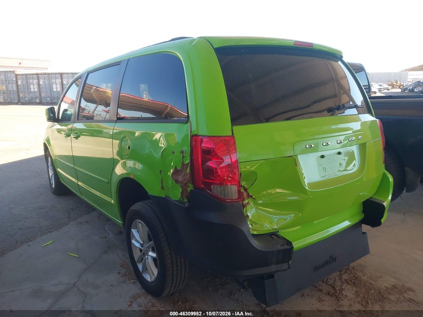 Vin: 2c4rdgcg3er253985, lot: 46810181, dodge grand caravan sxt 20143