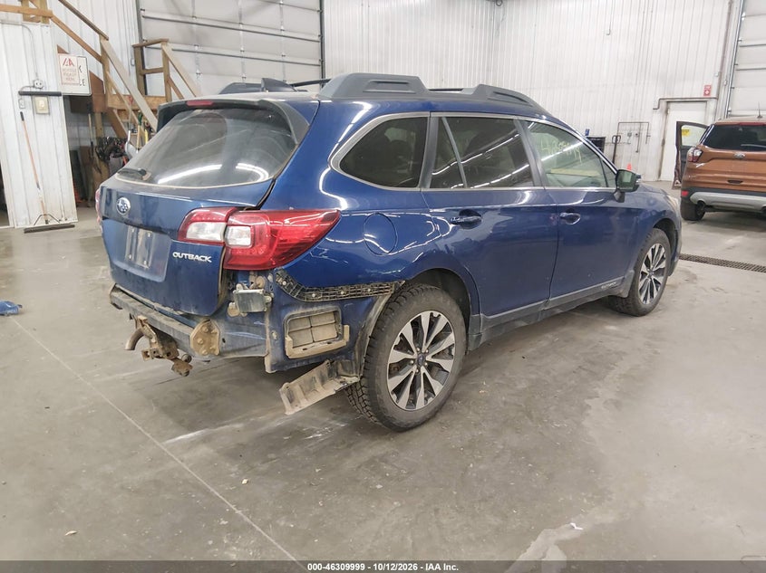 Vin: 4s4bsbjcxg3211363, lot: 46810198, subaru outback 2.5i limited 20164