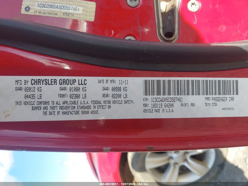 2012 DODGE CALIBER SXT · Фото 9