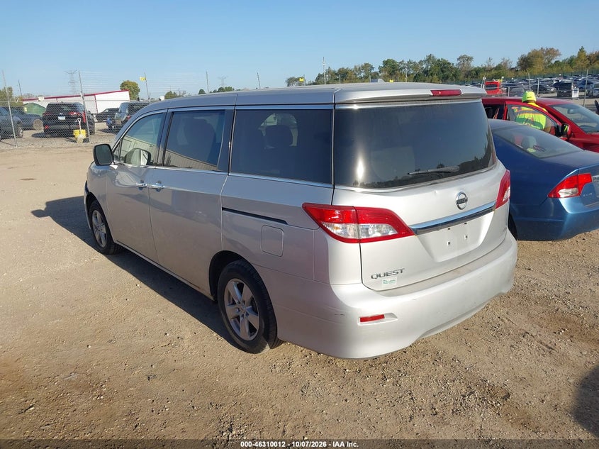 NISSAN QUEST 2014 VIN JN8AE2KP8E9107509