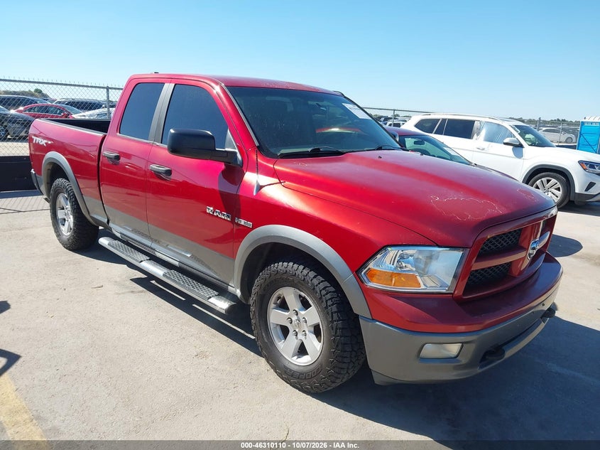 Vin: 1d7rb1gt4as115834, lot: 46810309, dodge ram 1500 slt/sport/trx 20101