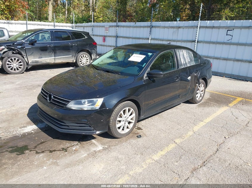 Vin: 3vwd17aj7fm224996, lot: 46810345, volkswagen jetta 1.8t se 20152
