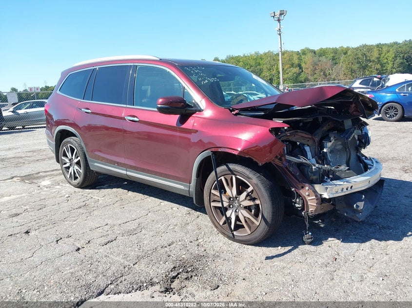 Vin: 5fnyf5h61kb008135, lot: 46810481, honda pilot touring 20191