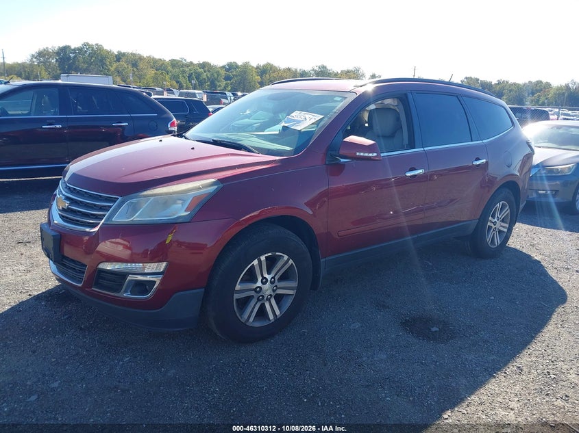 Vin: 1gnkvhkd0fj316632, lot: 46810511, chevrolet traverse 2lt 20152
