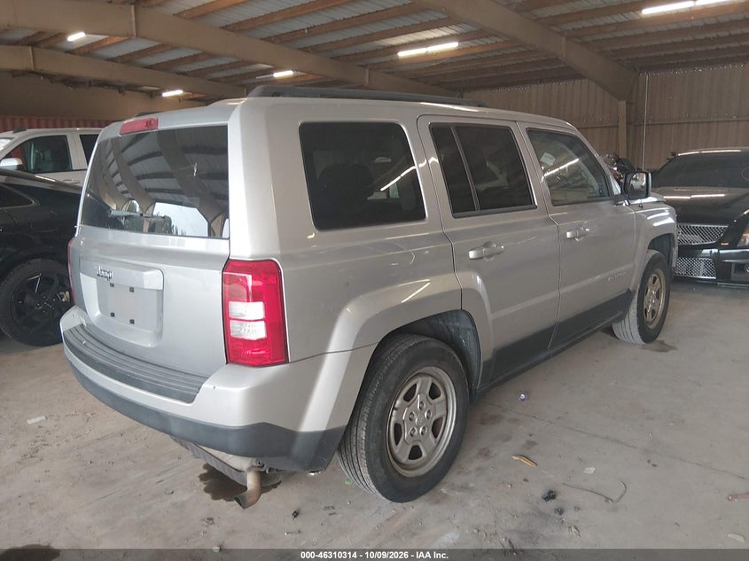 Vin: 1c4njpba3dd131066, lot: 46810513, jeep patriot sport 20134