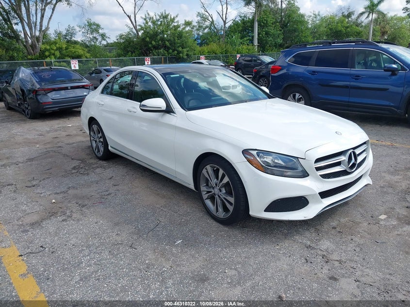 Vin: 55swf4jbxhu196363, lot: 46810521, mercedes-benz c 300 20171