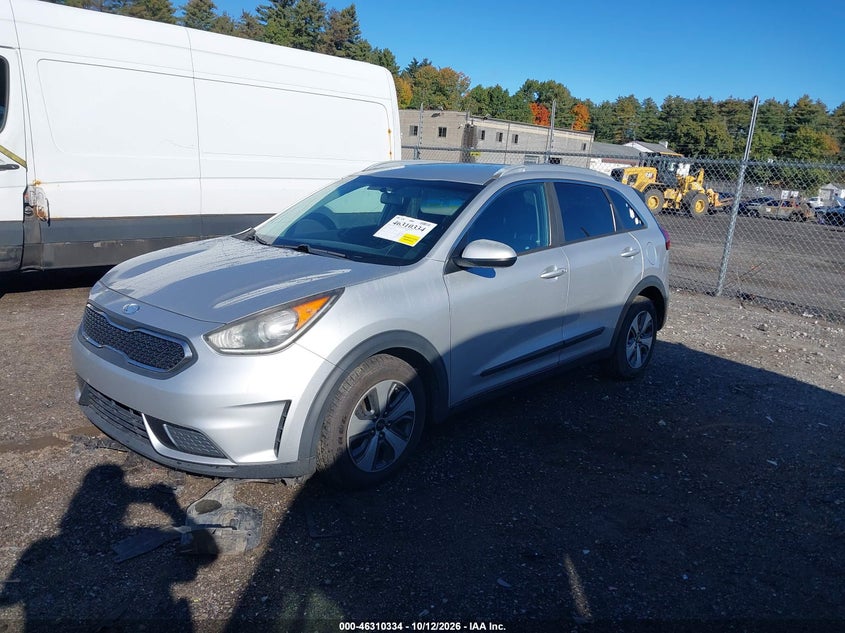 Vin: kndcb3lc8j5117330, lot: 46810533, kia niro lx 20182