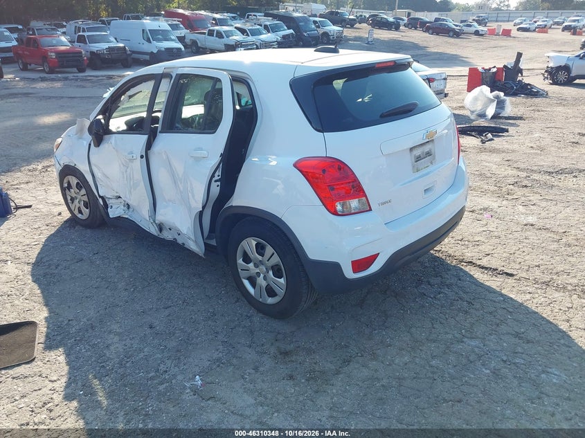Vin: 3gncjksb1jl374407, lot: 46810547, chevrolet trax ls 20183