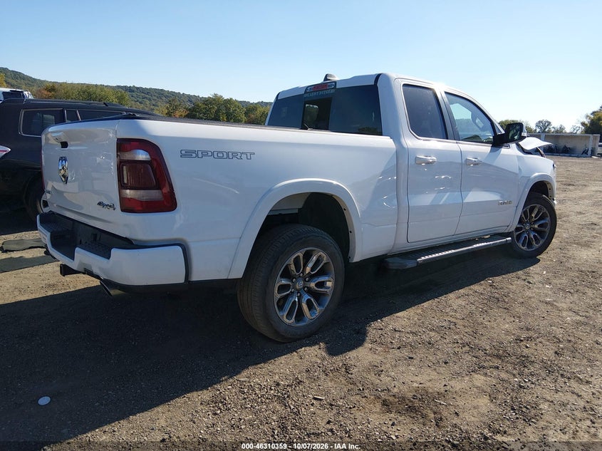 Vin: 1c6srfdt2ln198598, lot: 46810557, ram 1500 laramie  4x4 6'4 box 20204