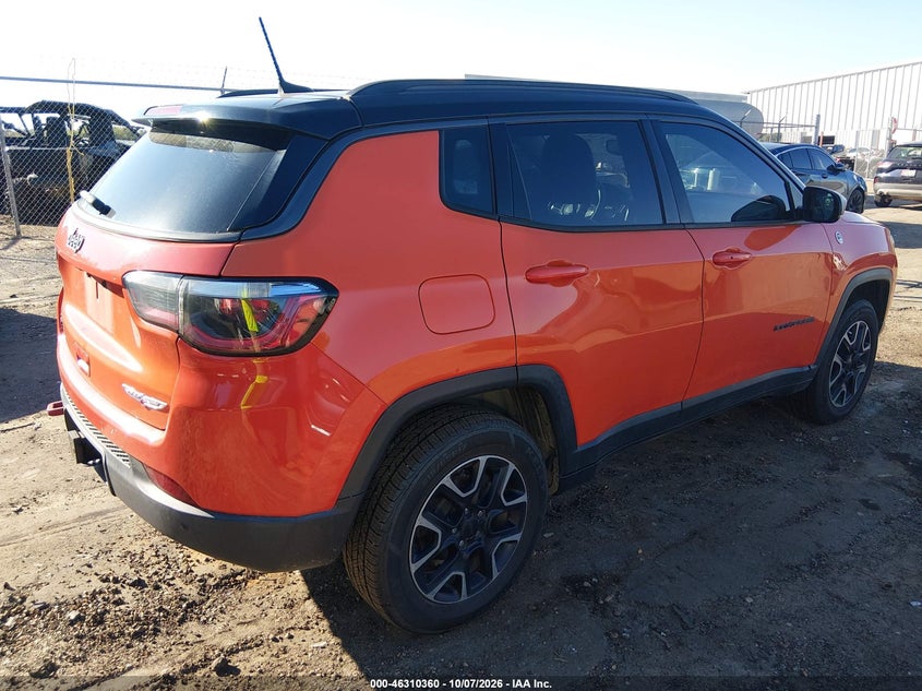 Vin: 3c4njddb5kt629801, lot: 46810559, jeep compass trailhawk 4x4 20194