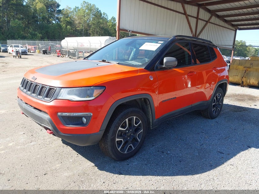 Vin: 3c4njddb5kt629801, lot: 46810559, jeep compass trailhawk 4x4 20192