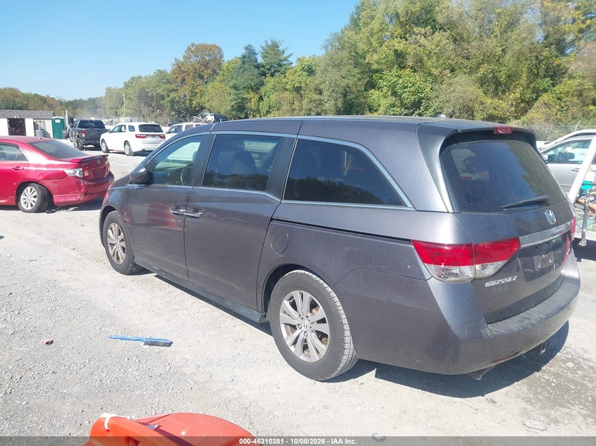 Vin: 5fnrl5h39gb101933, lot: 46810580, honda odyssey se 20163