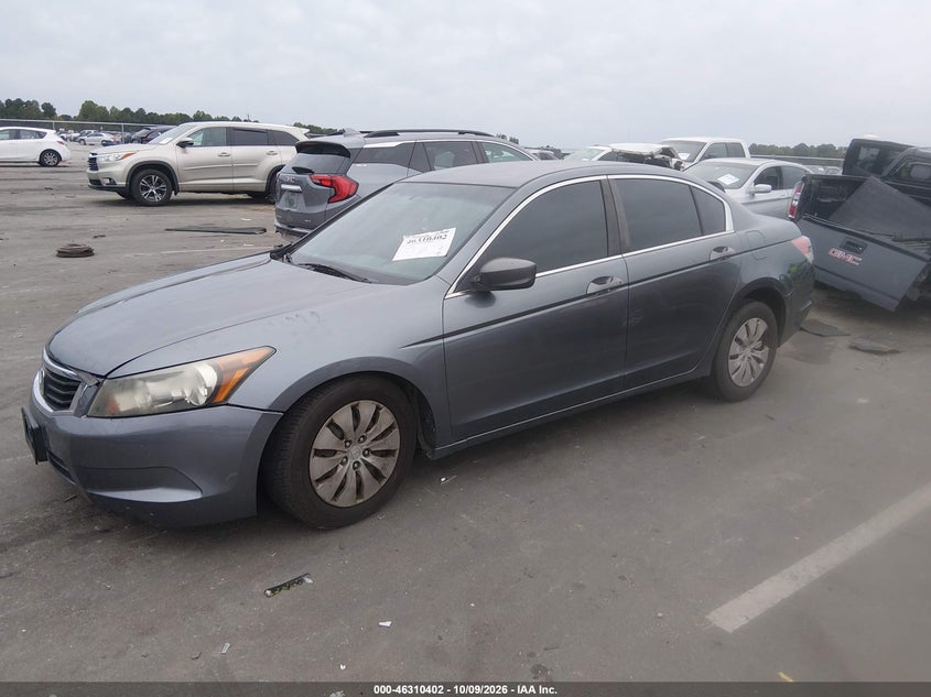 2010 Honda Accord 2.4 Lx, Right Side, IAAI, VIN 1HGCP2F38AA008673 — photo 2
