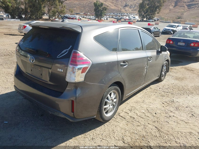 Vin: jtdzn3eu4fj026951, lot: 46810611, toyota prius v four 20154