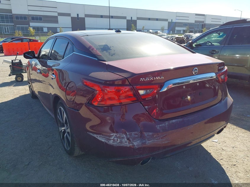 Vin: 1n4aa6ap2hc371564, lot: 46810637, nissan maxima 3.5 platinum 20173