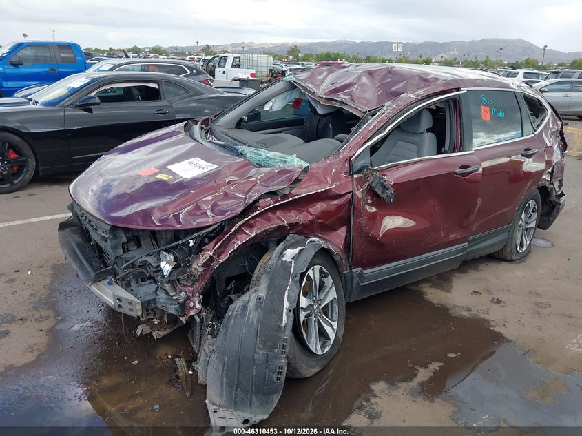 Vin: 2hkrw5h33kh418771, lot: 46810652, honda cr-v lx 20192
