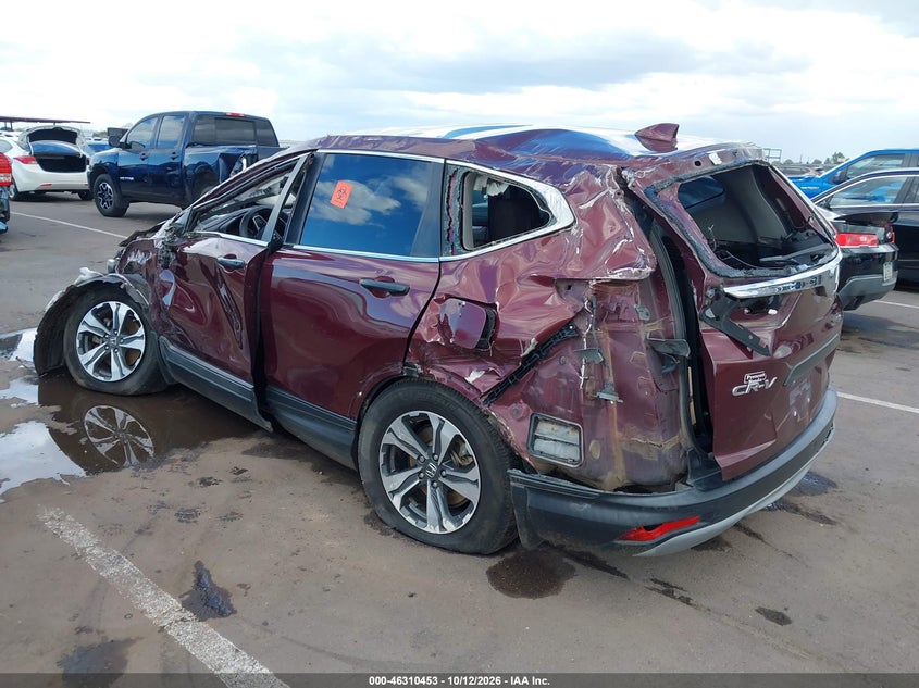 Vin: 2hkrw5h33kh418771, lot: 46810652, honda cr-v lx 20193