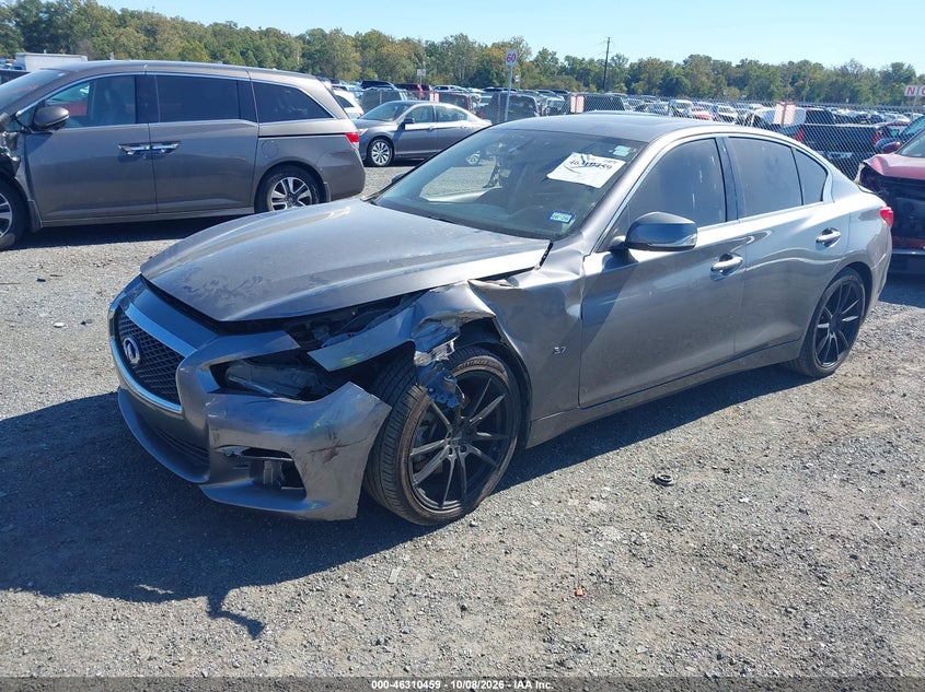Vin: jn1bv7ap0em691824, lot: 46810658, infiniti q50 premium 20142