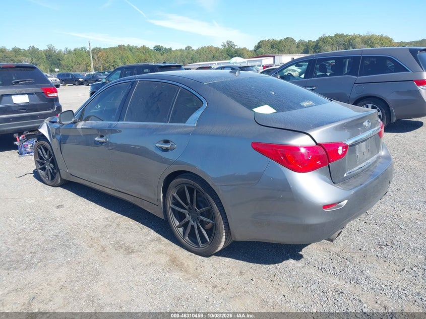 Vin: jn1bv7ap0em691824, lot: 46810658, infiniti q50 premium 20143