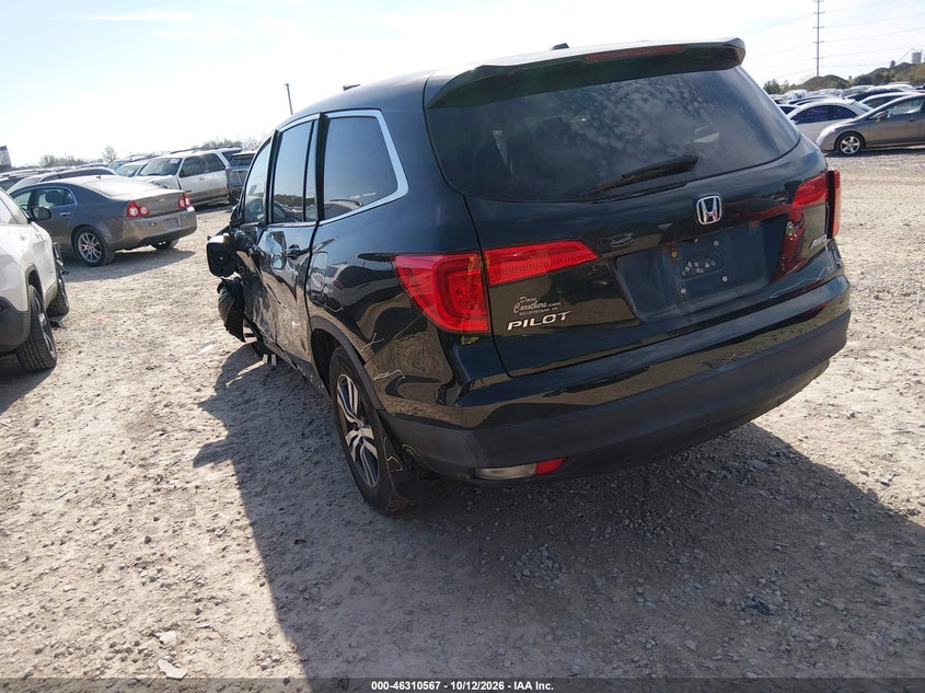 Vin: 5fnyf6h51gb049076, lot: 46810766, honda pilot ex-l 20163