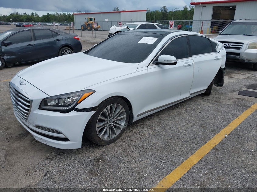 Vin: kmhgn4je6gu118831, lot: 46810786, hyundai genesis 3.8 20162