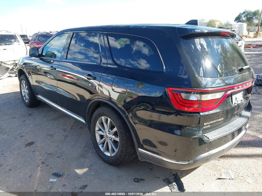 Vin: 1c4rdjag0hc905250, lot: 46810788, dodge durango sxt awd 20173