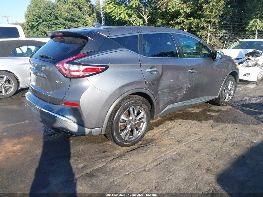 Vin: 5n1az2mh1hn158184, lot: 46810835, nissan murano s 20174