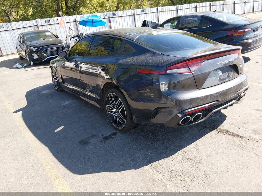 Vin: knae45lc4n6103548, lot: 46810849, kia stinger gt1 20223
