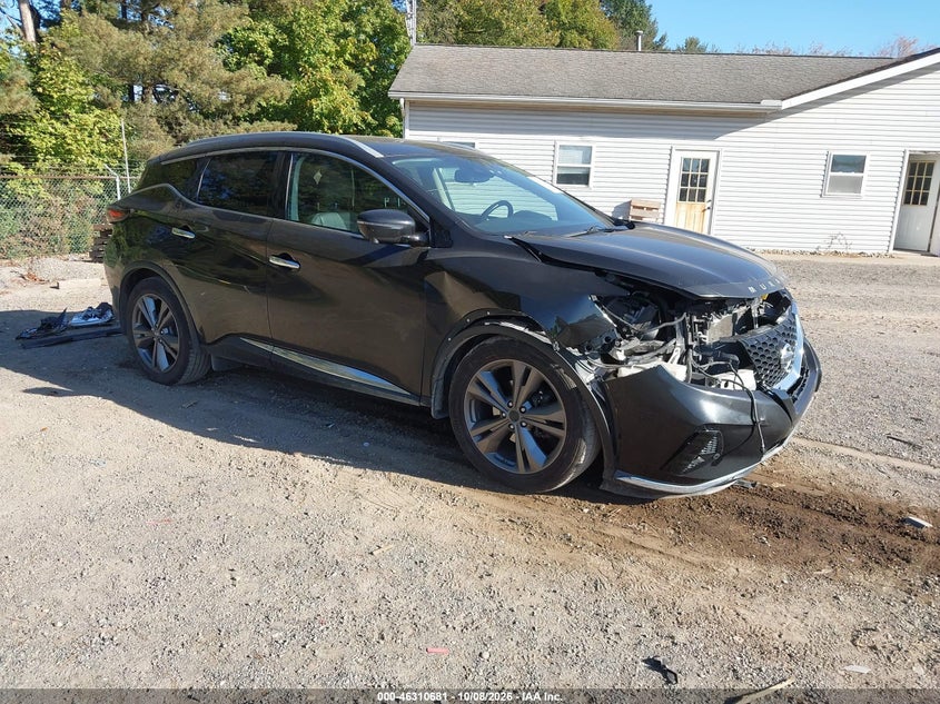 Vin: 5n1az2ms1kn103155, lot: 46810880, nissan murano platinum/s/sl/sv 20191