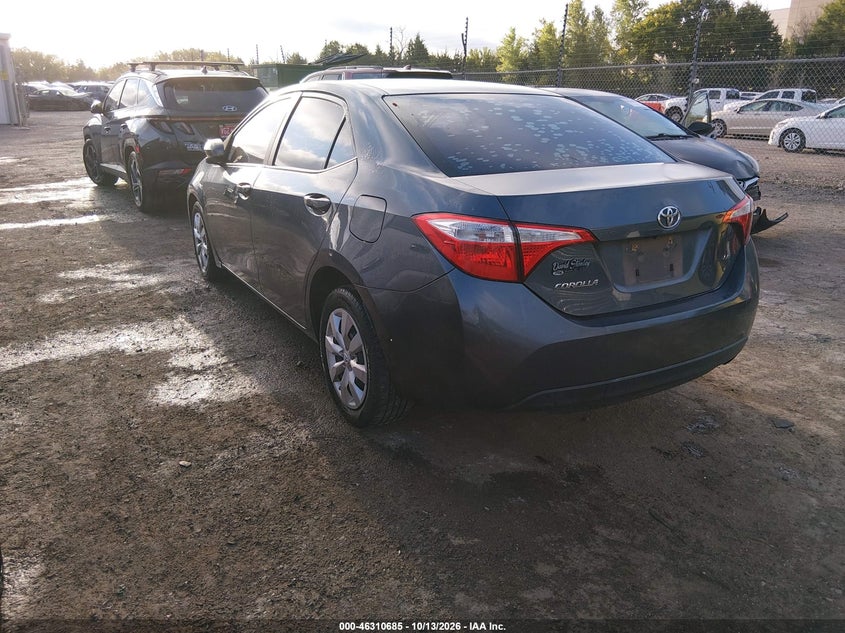 Vin: 2t1burhe3ec168133, lot: 46810884, toyota corolla le 20143
