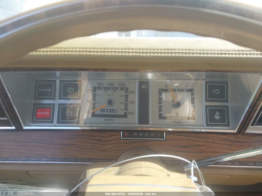 CHRYSLER LEBARON 1982 VIN 1C3BC59D8CF240681