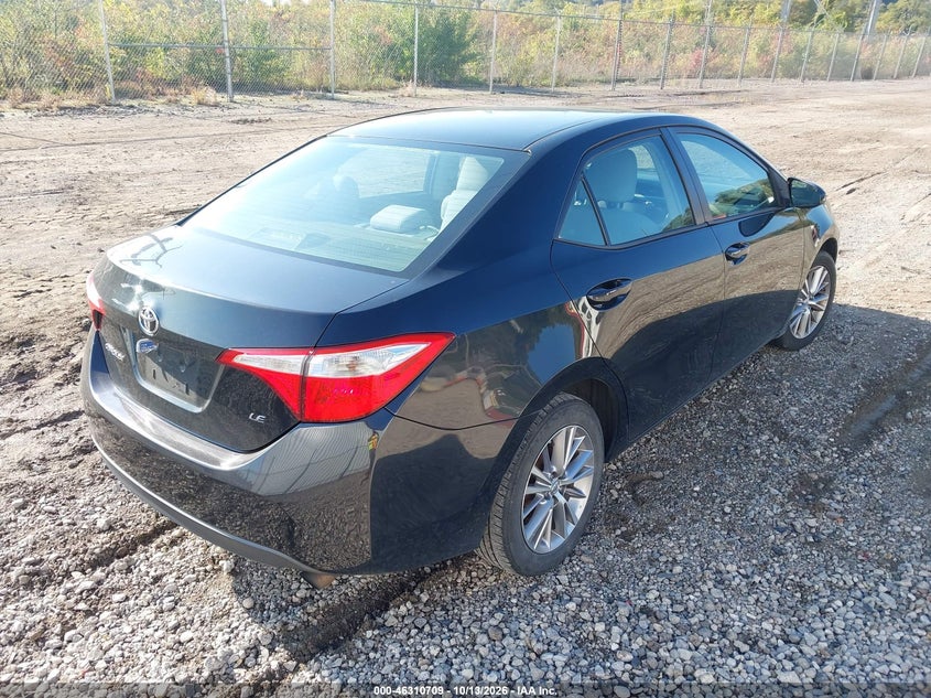 Vin: 2t1burhe3ec081493, lot: 46810908, toyota corolla le plus 20144