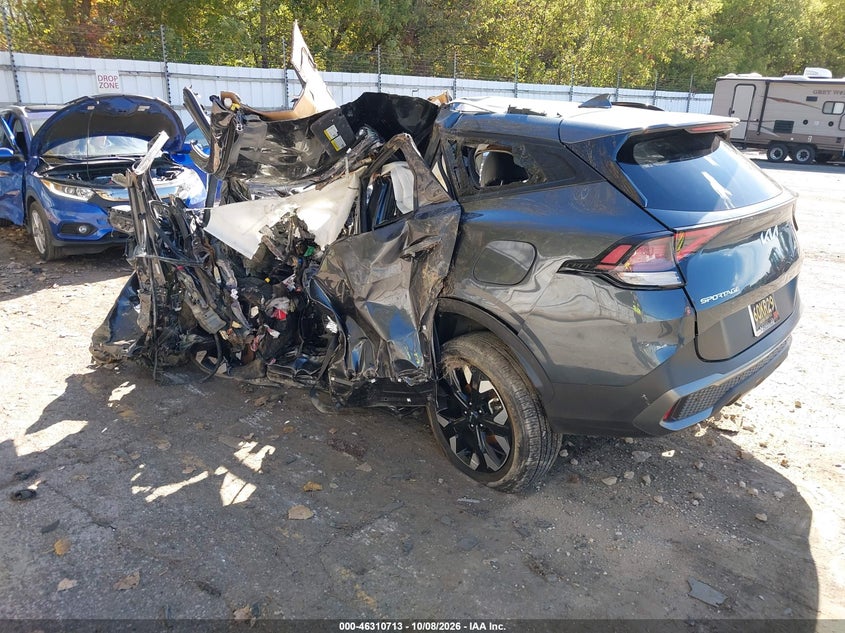 Vin: 5xyk6caf9pg092452, lot: 46810912, kia sportage x-line 20233