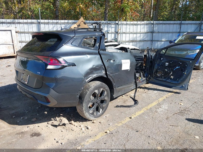 Vin: 5xyk6caf9pg092452, lot: 46810912, kia sportage x-line 20234