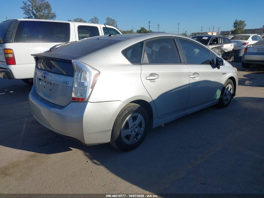 Vin: jtdkn3du5b0269199, lot: 46810976, toyota prius two 20114