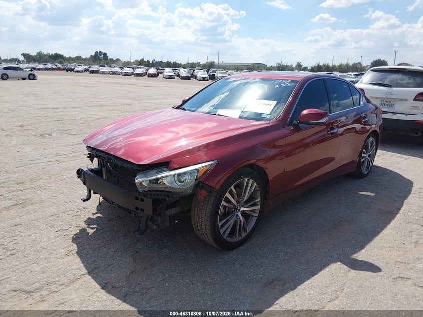 Vin: jn1bv7ap7fm356822, lot: 46811007, infiniti q50 premium 20152